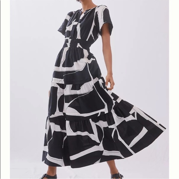 Anthropologie Dresses & Skirts - Anthropologie Black and White Maxi Dress